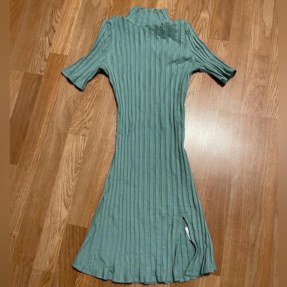 Reformation Zia Knit Dress in Robin’s Egg Size M - Picture 1 of 5